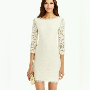 Diane Von Furstenberg Size 6 Zarita Lace Dress